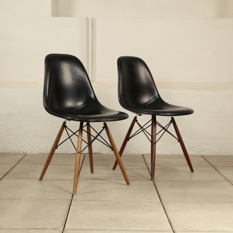 1960's Herman Miller  armless chairs, Charles Eames