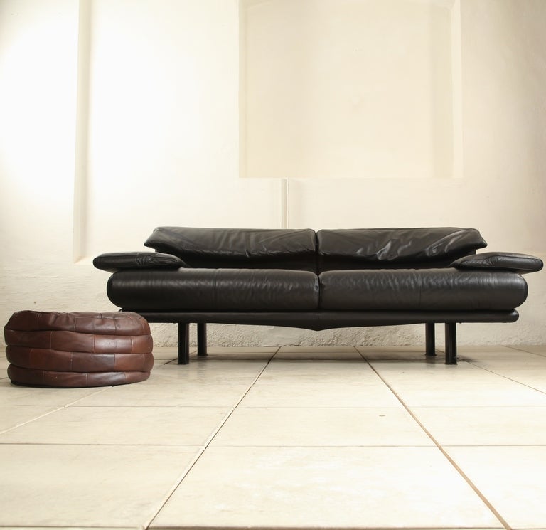 1980's Paolo Piva 3-4 leather settees 'Alanda' sofa for B&B Italia at ...