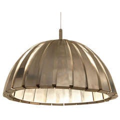 XXL Elio Martinelli Satin Steel Ceiling Lamp great condition