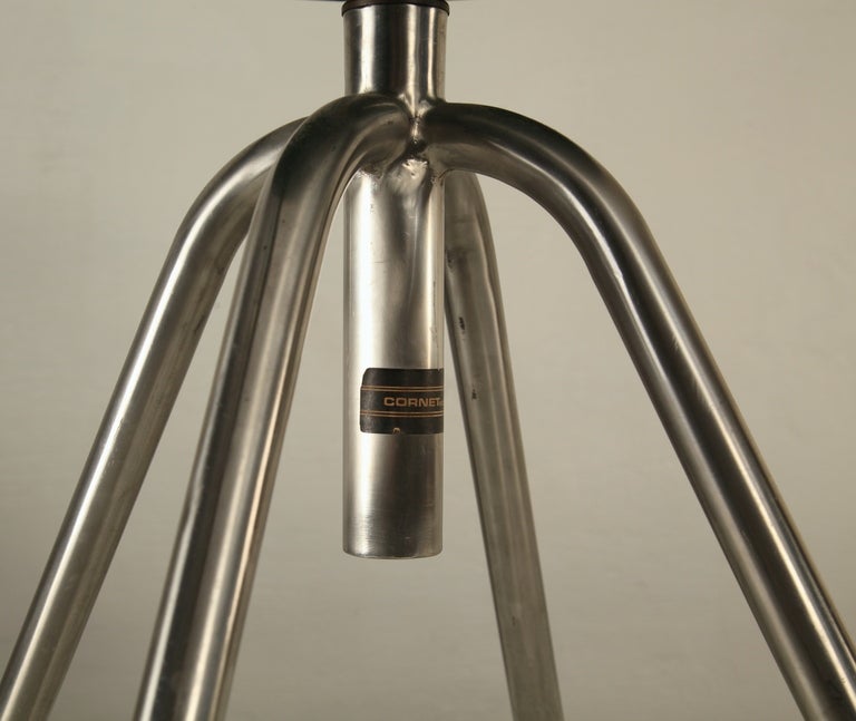 Stainless Steel Industrial adjustable stool in stainless steel