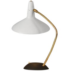 1950's Brass black-white 50's table lamp itm Carl Auböck