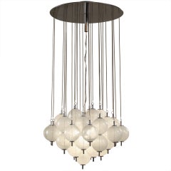 Murano "Tulipan" Glass Bulbs Chandelier style kalmar