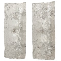 1960's Hand Blown Murano Glass sconces attr. to Mazzega
