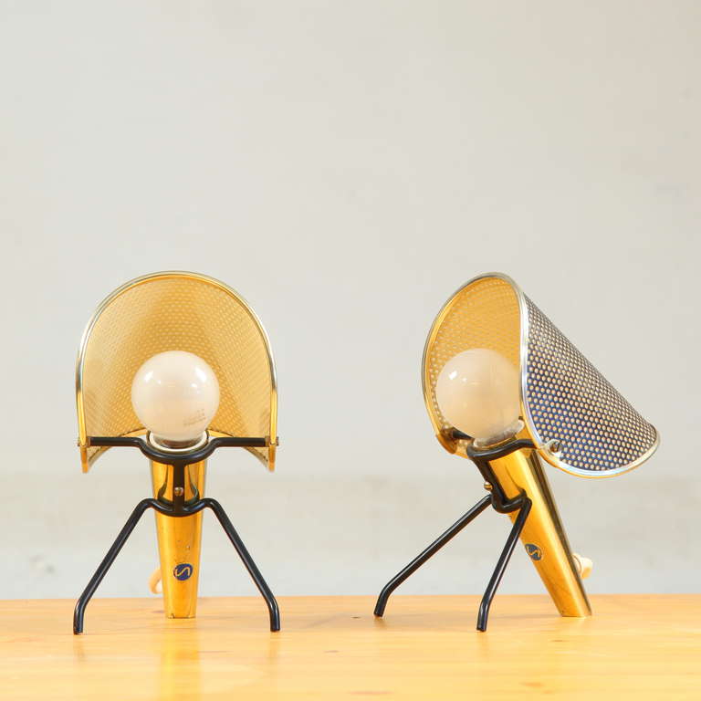 Charming Mid Century Bed Stand Lamps In Excellent Condition In Antwerp, BE