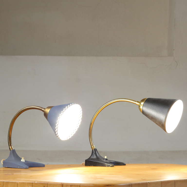 Set Of Scandinavian Mid Century Table Or Wall Lamps 1