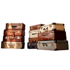 Set of Vintage Luggage Trunks