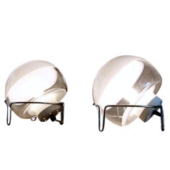 Pair of Table Lights by Angelo Mangiarotti