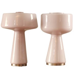 Pair of Vistosi Mushroom Table Lamps