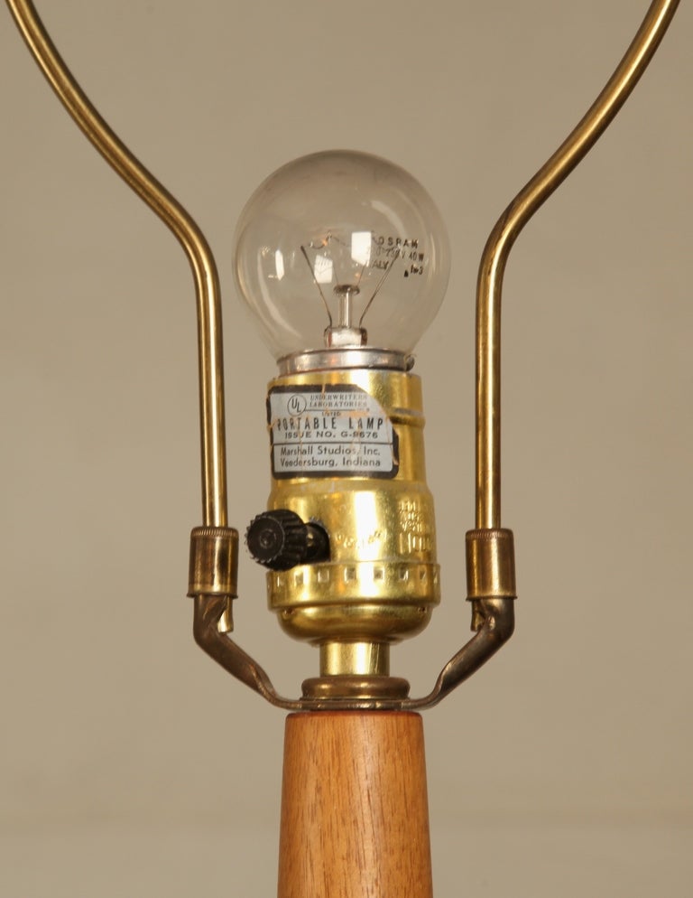 XL Table Lamp Signed with' Martz' for Marshall Studios