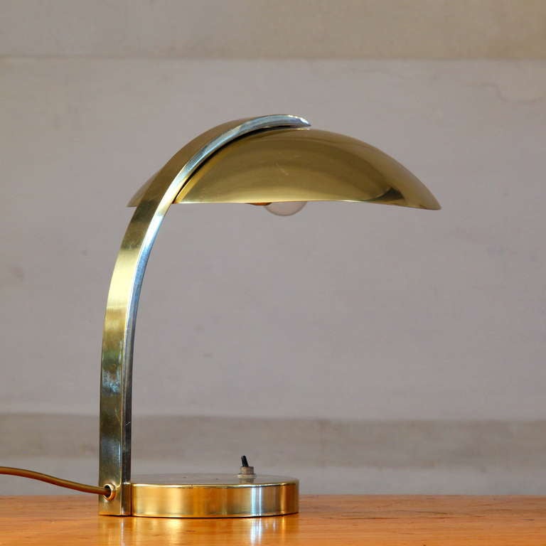 High End Luxury All Brass Table Lamp In Excellent Condition In Antwerp, BE
