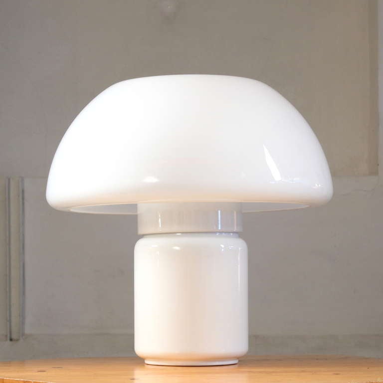Italian XL 1960's Mushroom Lamp Design Elio Martinelli for Martinelli Luce