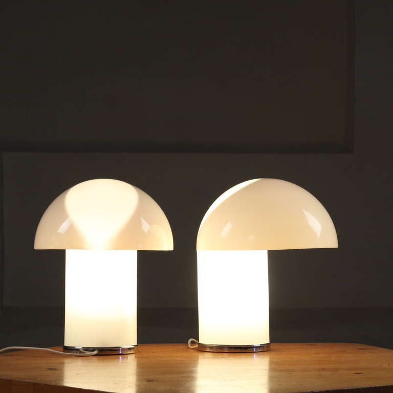 Mid-20th Century Set of 1960's 'leila' Lamps from the 'Longato Collection'