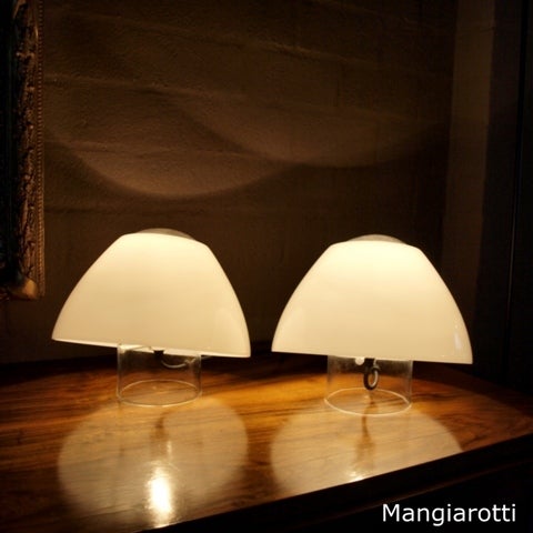 Rare Pair of Mangiarotti Table Lamps 3