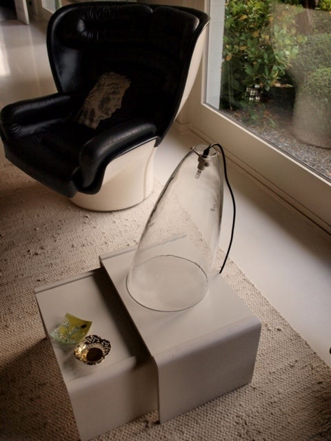 Italian Rare Mangiarotti 'Ghost' table lamp