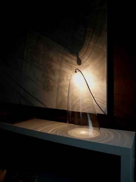 20th Century Rare Mangiarotti 'Ghost' table lamp