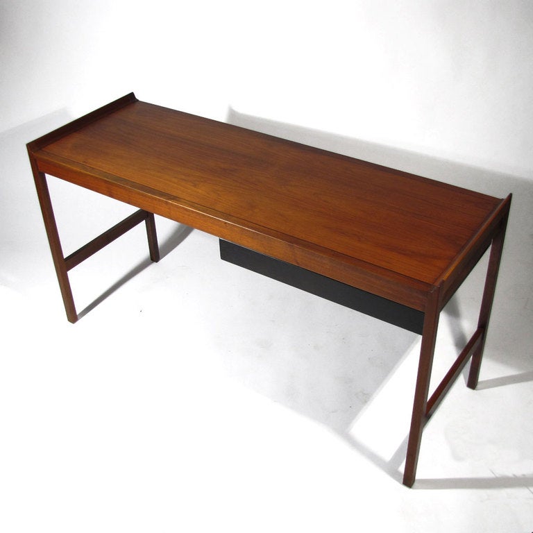 Mid-Century Modern Minimalist Walnut Desk