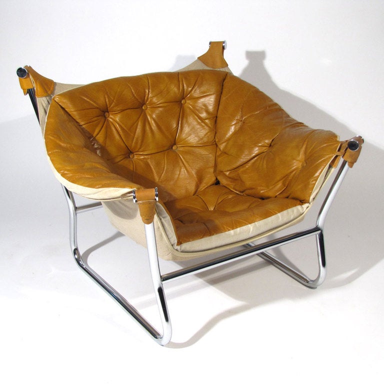 Mid-Century Modern Norwegian Lounge Chair