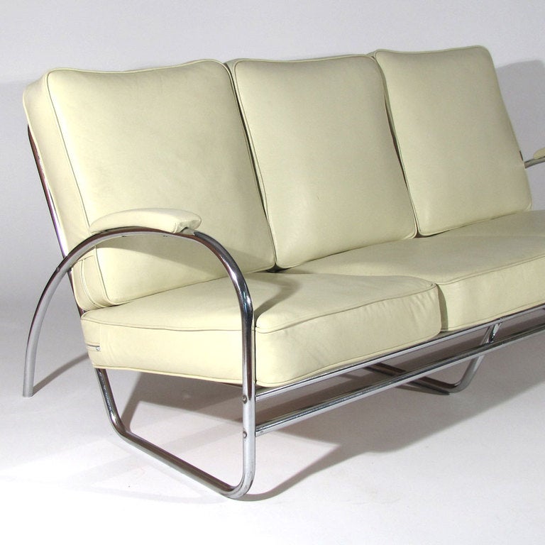 Mid-20th Century Wolfgang Hoffmann Sofa For Sale