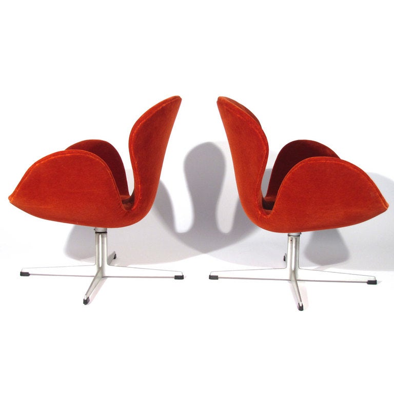 Danish Arne Jacobsen Swan Chairs For Sale