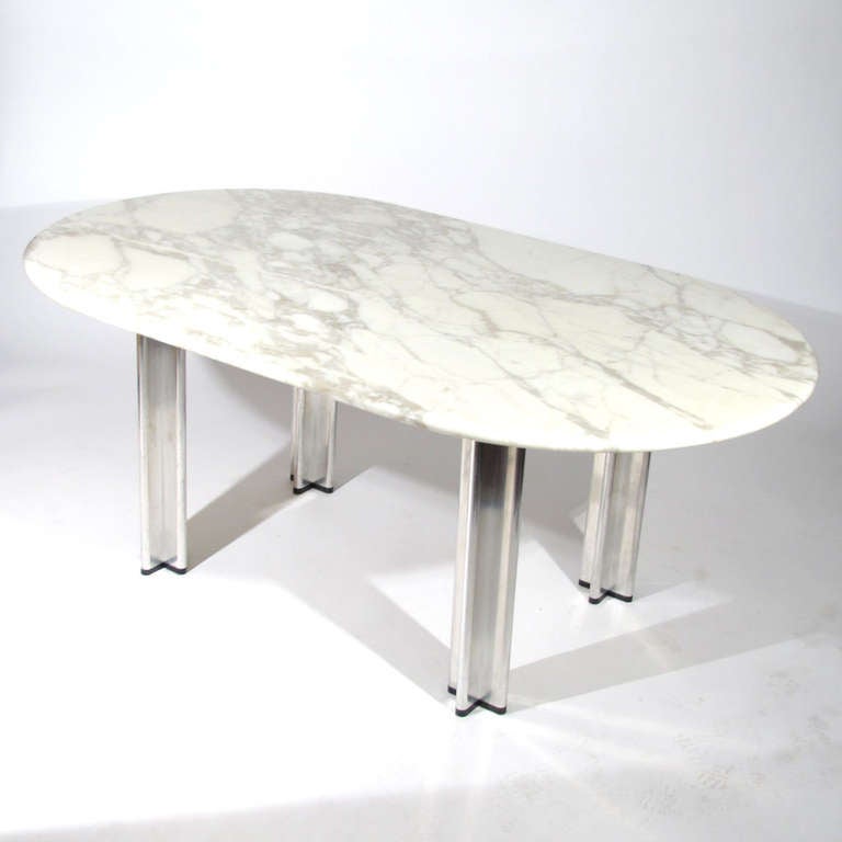 Italian Pascal Mourgue Marble Table
