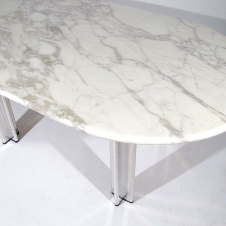 Pascal Mourgue Marble Table In Excellent Condition In Baltimore, MD