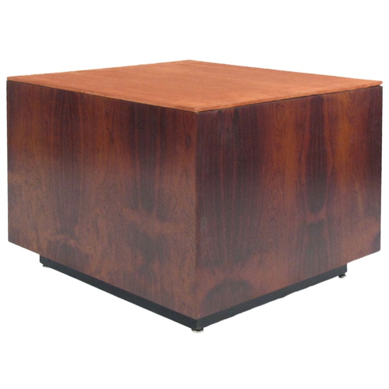 Danish Rosewood Cube Table at 1stdibs