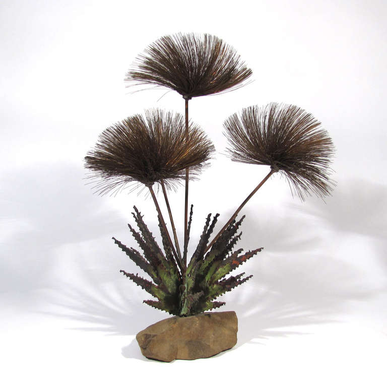 Mid-Century Modern Desert Palm Tree Sculpture For Sale