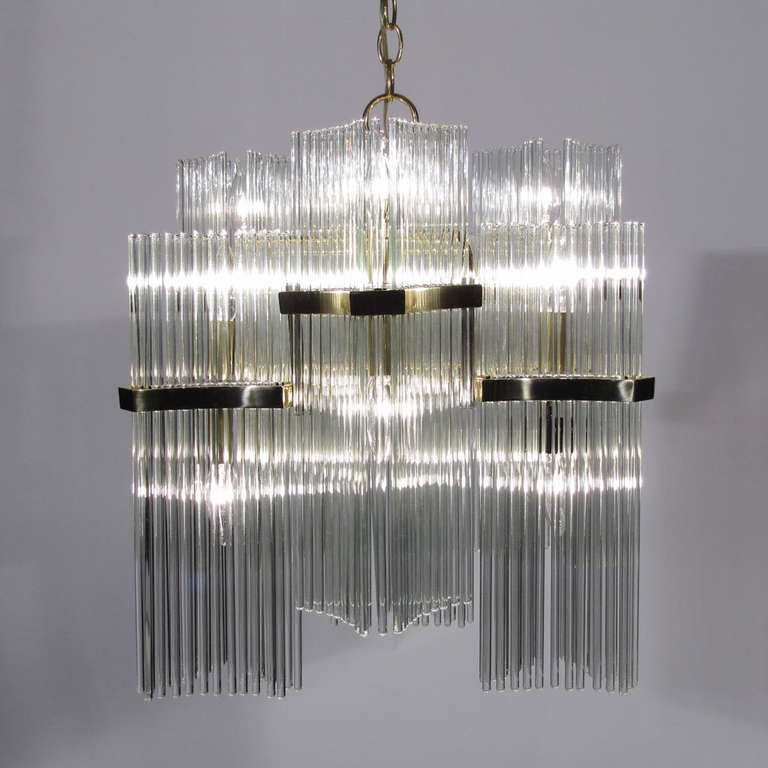 Italian Gaetano Sciolari Chandelier For Sale