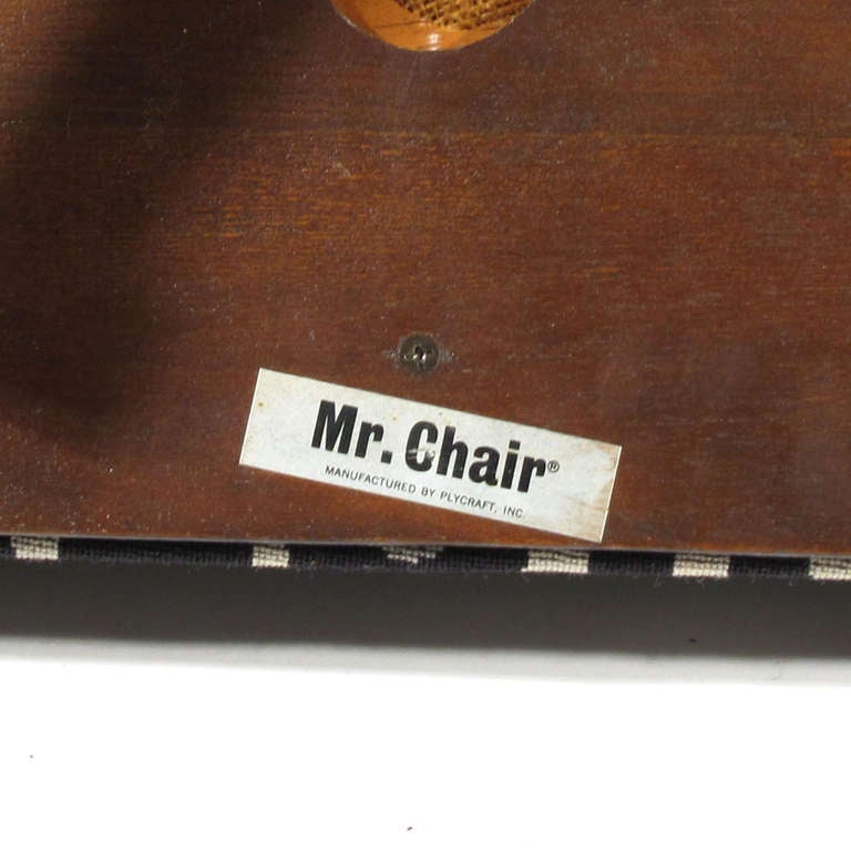 George Mulhauser Mr. Chair and Ottoman, 1960 For Sale 3