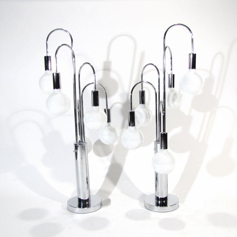 Mod Chrome Lamps