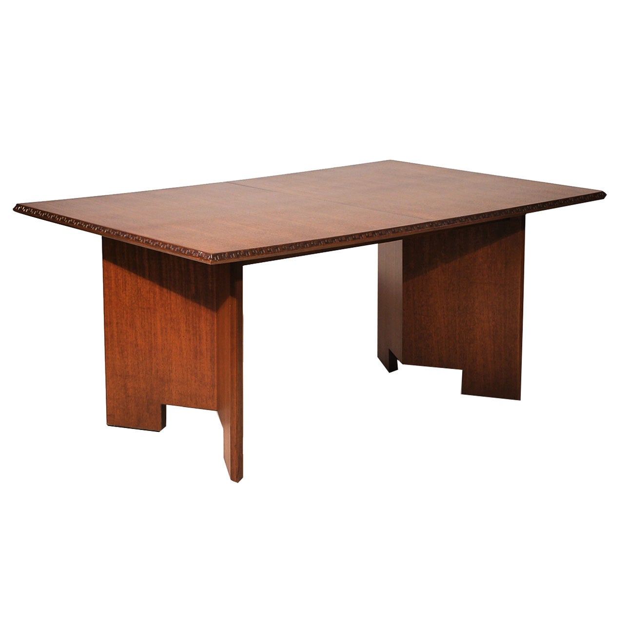Frank Lloyd Wright Mahogany Dining Table For Sale