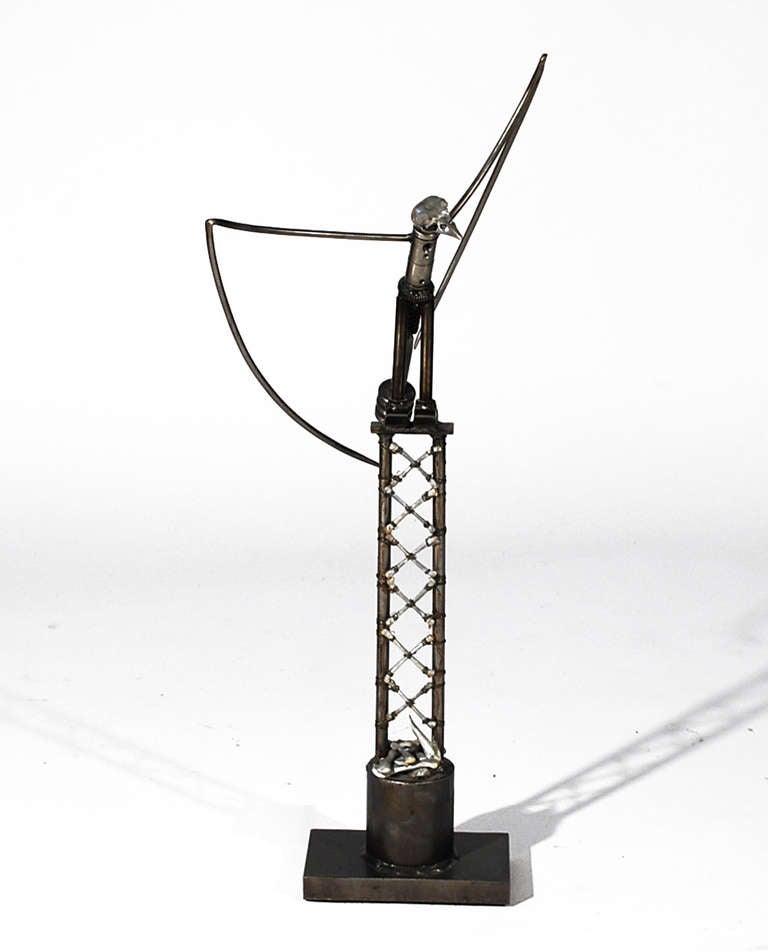 Found Art Brutalist "Bird" Sculpture