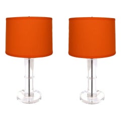 Lucite Table Lamps