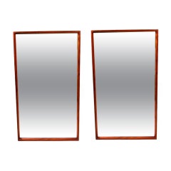 Mid-Century Walnut Mirrors
