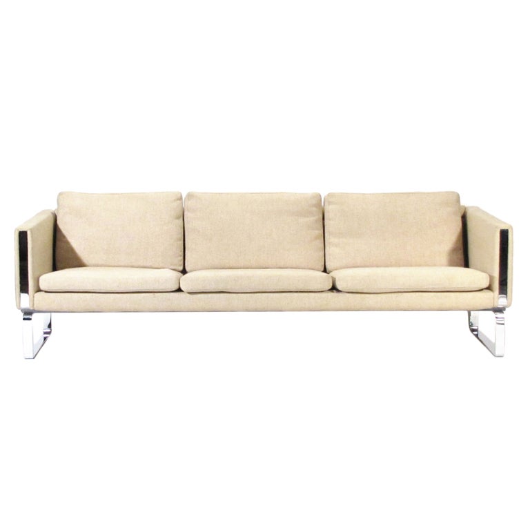 Hans Wegner Sofa and Chair For Sale