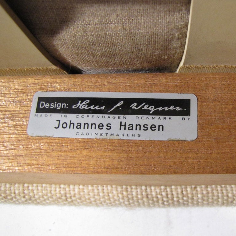 Steel Hans Wegner Sofa and Chair For Sale