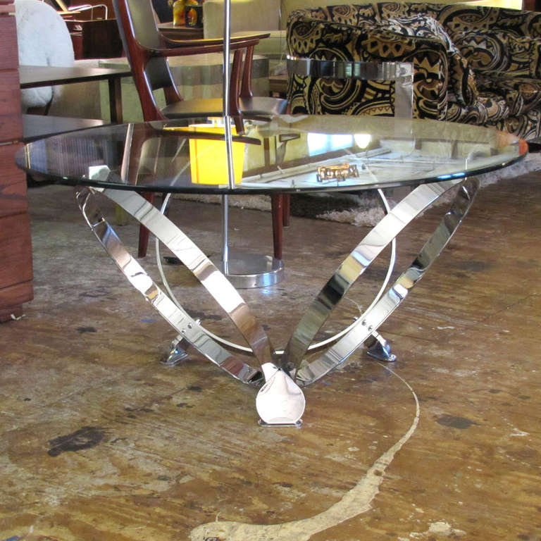 Glass Ronald Schmitt Table For Sale