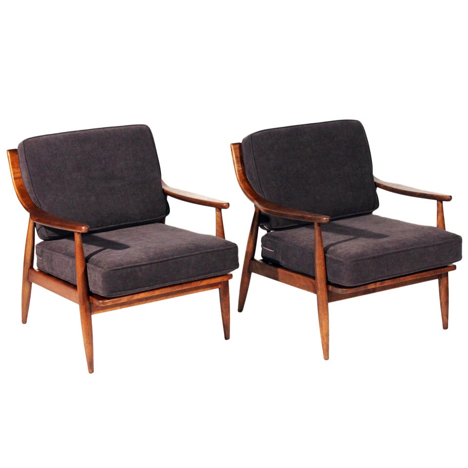 Danish Lounge Chairs by Peter Hvidt and Orla Mølgaard-Nielsen For Sale