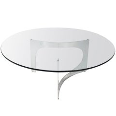 Ronald Schmitt Aluminum Cocktail Table