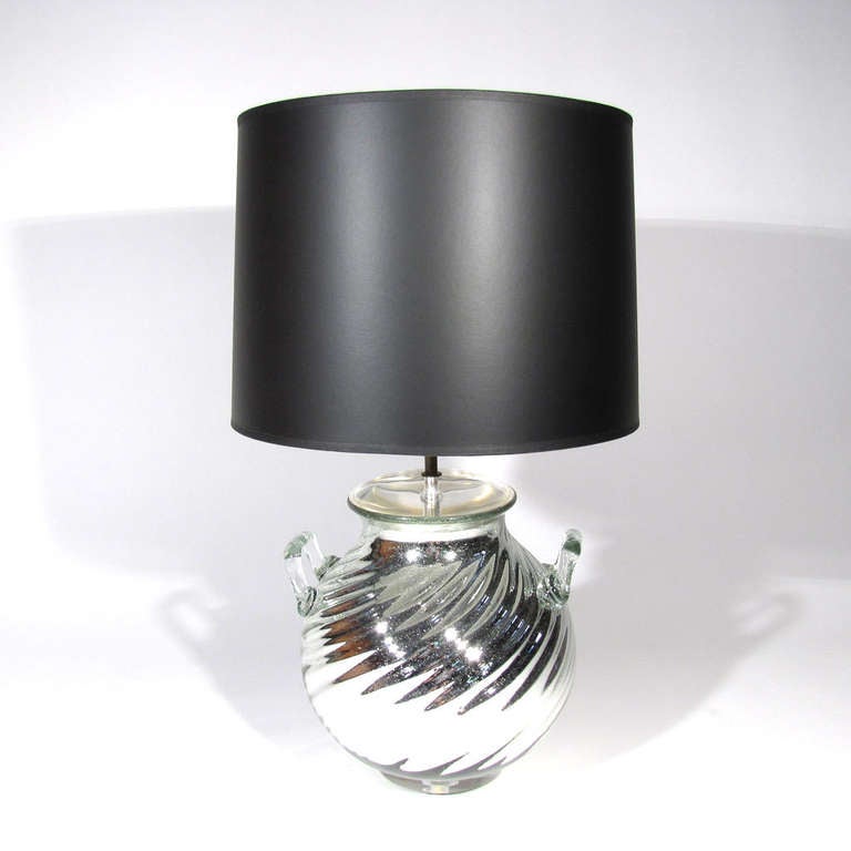 Mercury Glass & Lucite Lamp