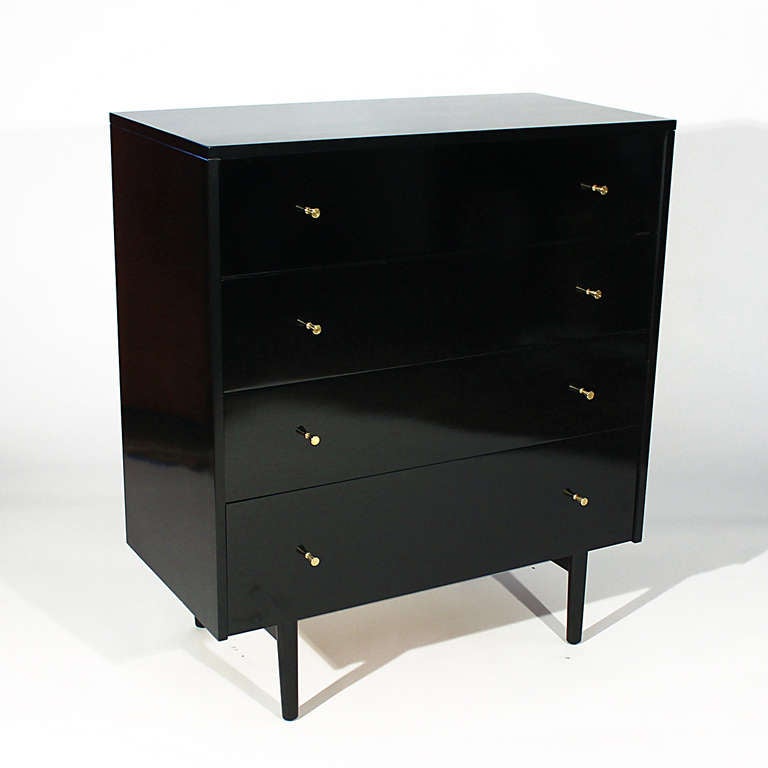 Paul McCobb Black Lacquered Dresser