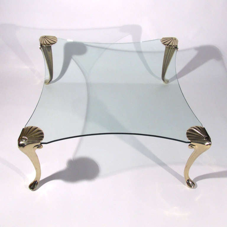 French Maison Charles Brass Table For Sale