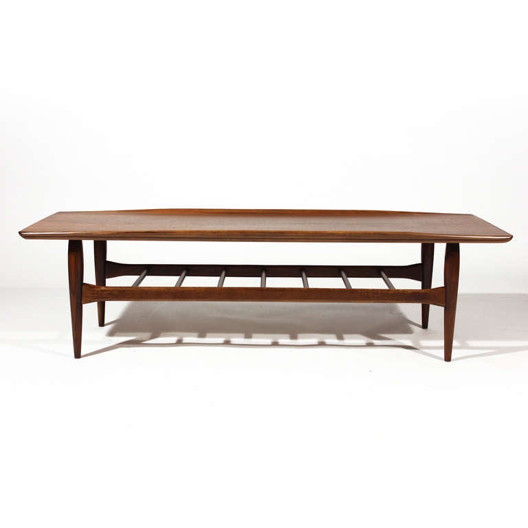 Mid-Century Modern Grete Jalk Style Coffee Table For Sale