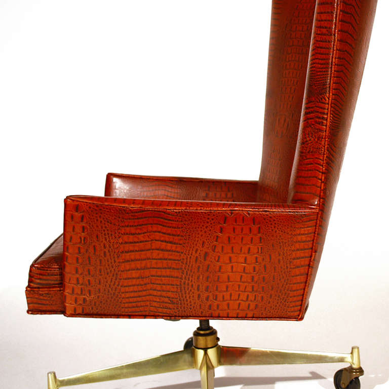 Leather Paul McCobb Executive Chair For Sale