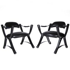 Sculptural Steel Chairs