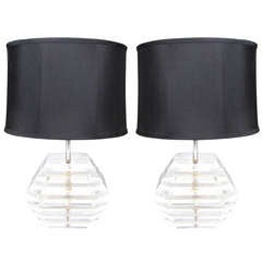 George Bullio Lucite Lamps