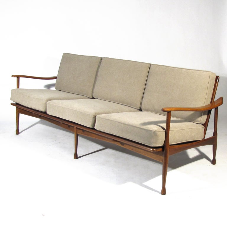 Mid Century Danish Sofa In Excellent Condition In Baltimore, MD