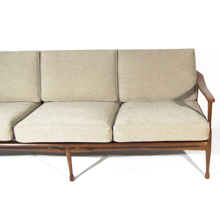 Beech Mid Century Danish Sofa
