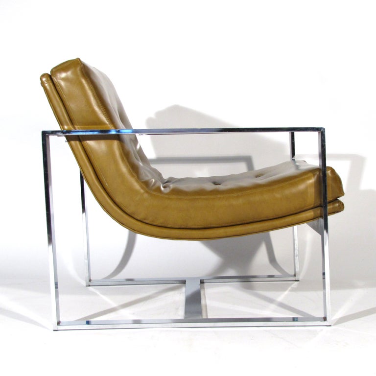 Stainless Steel Milo Baughman Chairs