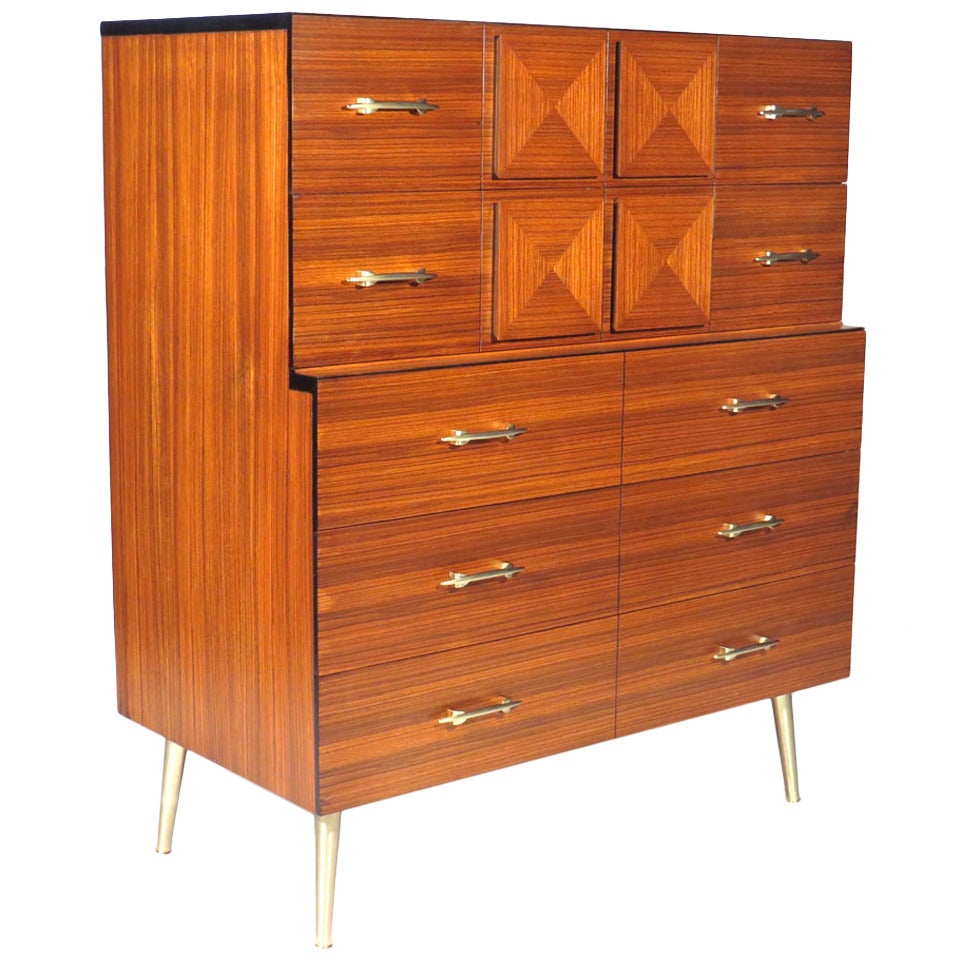 Zebrawood Chest For Sale